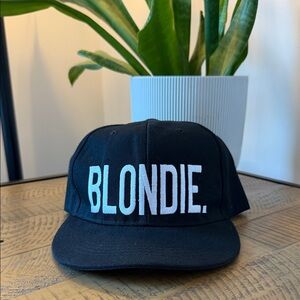 BLONDIE. Black Snapback Hat